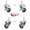 Service Caster 3 Inch Thermoplastic Rubber Swivel 3/8 Inch Threaded Stem Caster Brake SCC, 2PK SCC-TS20S314-TPRB-381615-2-TLB-2 - alternate 5